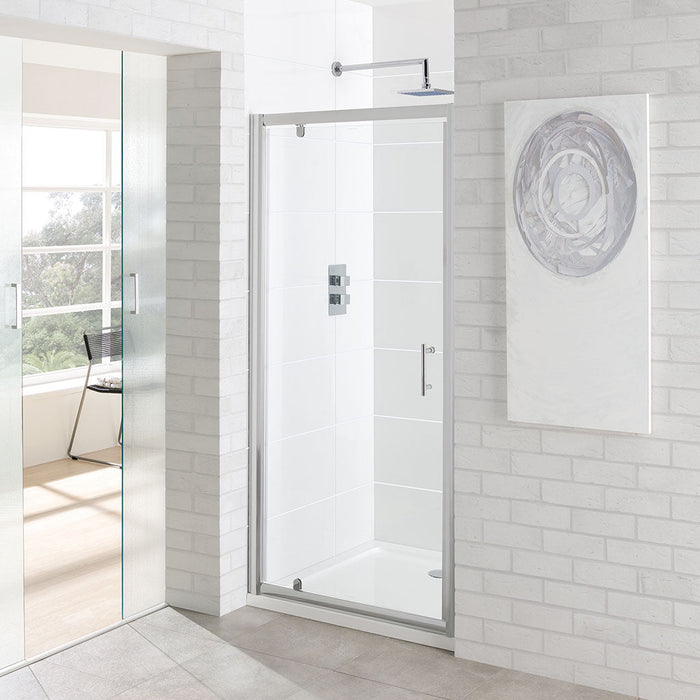 Vantage Clear Pivot Door 6mm Shower Enclosure 760mm