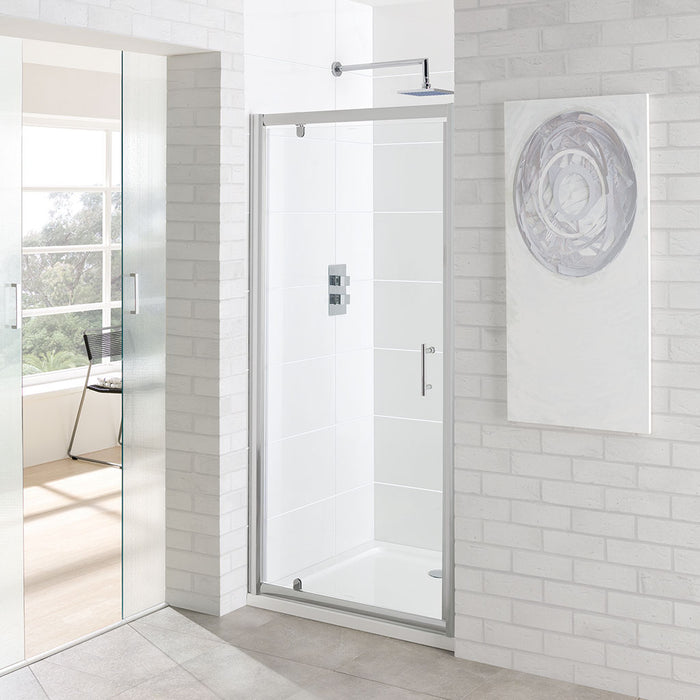 Vantage Clear Pivot Door 6mm Shower Enclosure 700mm