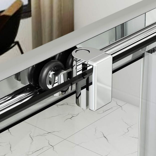 Elle 1700mm Sliding Shower Door 6mm Tempered Glass Shower Screen