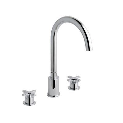 Prado Star Chrome 3 Hole Wall Mounted Bath Filler