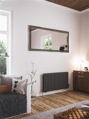 Rubano Matt Anthracite Horizontal Radiator 600 x 803mm