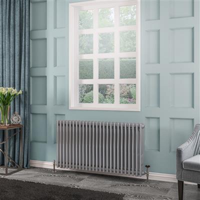 Rivassa Chrome Three Column Traditional Radiator 1800 x 473mm