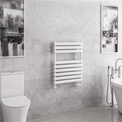 Tunstall Matt White Double Towel Rail 800 x 600mm