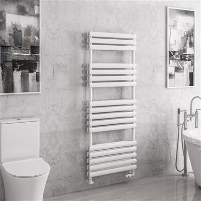 Tunstall Matt White Double Towel Rail 1600 x 500mm