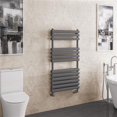 Tunstall Matt Anthracite Double Towel Rail 1200 x 600mm