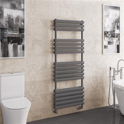 Tunstall Matt Anthracite Double Towel Rail 1600 x 500mm