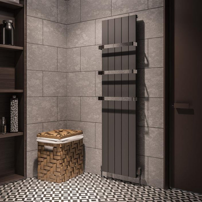 Rosano Matt Anthracite Aluminium Radiator 1800 x 280mm