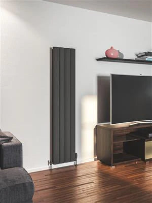 Guardia Matt Anthracite Vertical Aluminium Radiator 1800 x 375mm