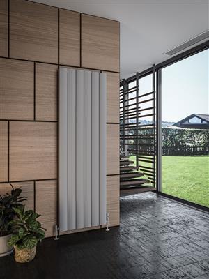Guardia Matt Grey Vertical Aluminium Radiator 1800 x 565mm
