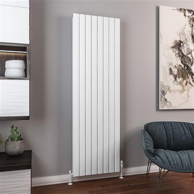 Hadleigh Matt White Vertical Aluminium Radiator 1800 x 485mm