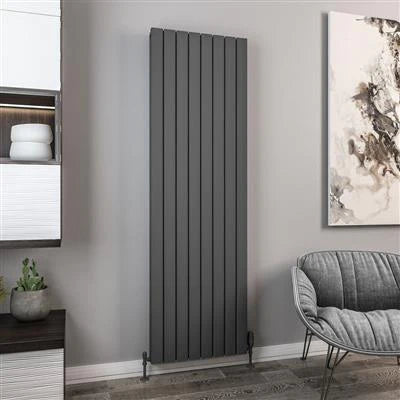 Hadleigh Matt Anthracite Vertical Aluminium Radiator 1800 x 555mm