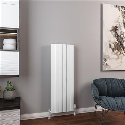 Hadleigh Matt White Vertical Aluminium Radiator 1200 x 275mm