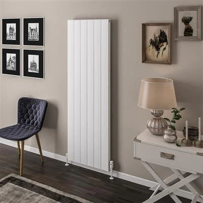 Vesima Matt White Vertical Aluminium Radiator 1800 x 603mm