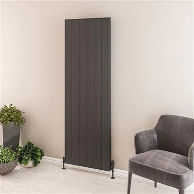 Vesima Matt Anthracite Vertical Aluminium Radiator 1800 x 603mm