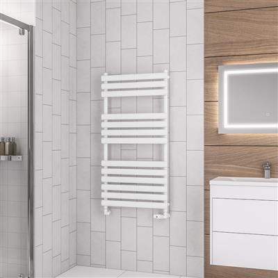 Tunstall Matt White Towel Rail 1200 x 600mm