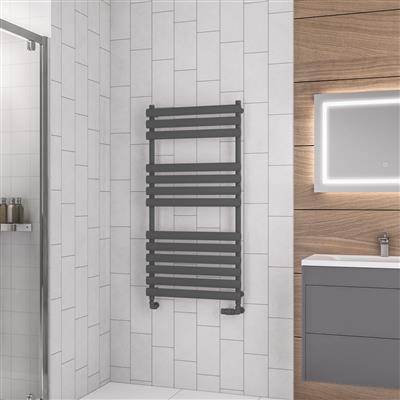 Tunstall Matt Anthracite Towel Rail 1200 x 600mm