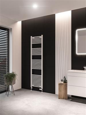 Wingrave Matt White Straight Towel Radiator 1800 x 500mm