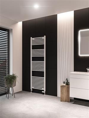 Wingrave Matt White Straight Towel Radiator 1800 x 600mm