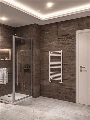 Wingrave Gloss White Straight Towel Radiator 1000 x 500mm