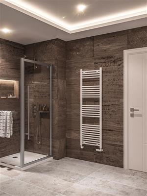 Wingrave Gloss White Straight Towel Radiator 1600 x 400mm