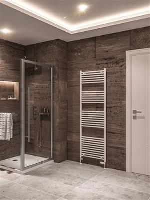 Wingrave Gloss White Straight Towel Radiator 1800 x 600mm