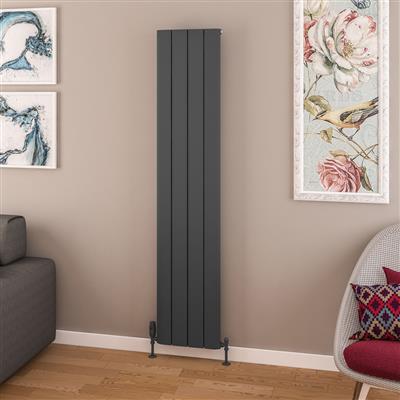 Withington Matt Anthracite Aluminium Radiator 1800 x 280mm