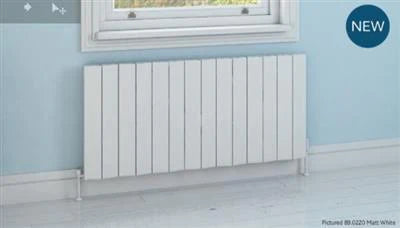 Fairford Matt White Horizontal Aluminium Radiator 600 x 565mm