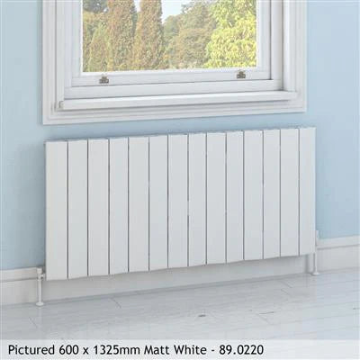 Fairford Matt Anthracite Horizontal Aluminium Radiator 600 x 375mm
