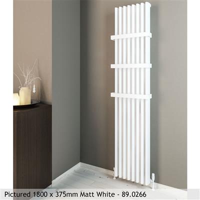 Witney Matt White Vertical Aluminium Radiator 1800 x 470mm