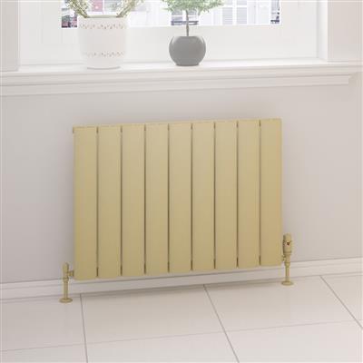 Malmesbury Matt Cappuccino Horizontal Aluminium Radiator 600 x 1230mm