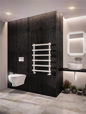 Marlow Matt White Towel Radiator 850 x 500mm