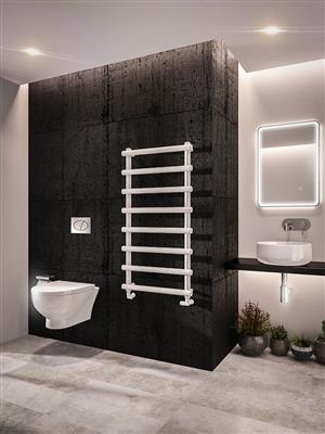 Marlow Matt White Towel Radiator 1150 x 600mm