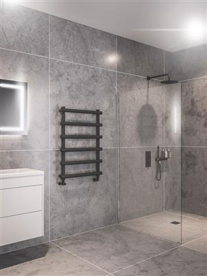 Marlow Matt Anthracite Towel Radiator 850 x 500mm