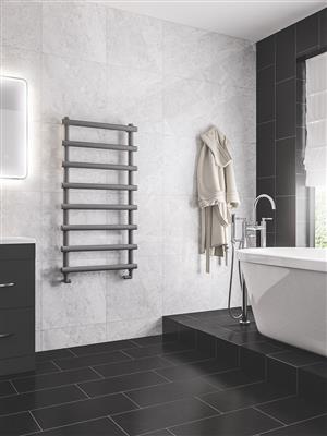 Marlow Matt Grey Towel Radiator 1150 x 600mm