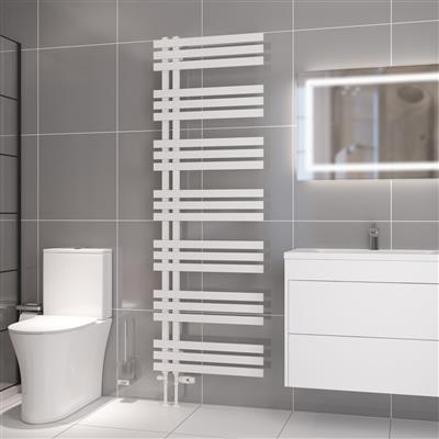 Hurley Matt White Towel Radiator 1800 x 600mm