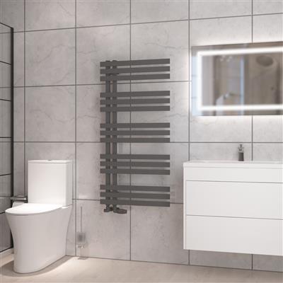Hurley Matt Anthracite Towel Radiator 1200 x 500mm