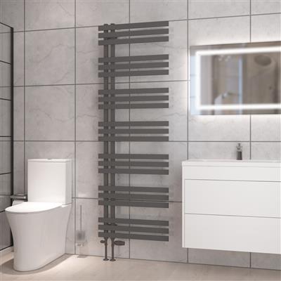 Hurley Matt Anthracite Towel Radiator 1800 x 500mm