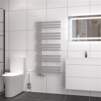 Hurley Matt Grey Towel Radiator 1200 x 500mm