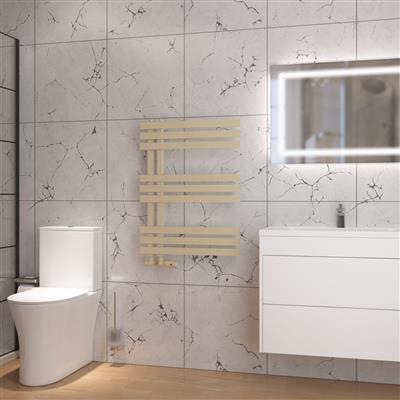 Hurley Matt Cappuccino Towel Radiator 800 x 600mm