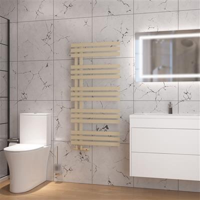 Hurley Matt Cappuccino Towel Radiator 1200 x 600mm