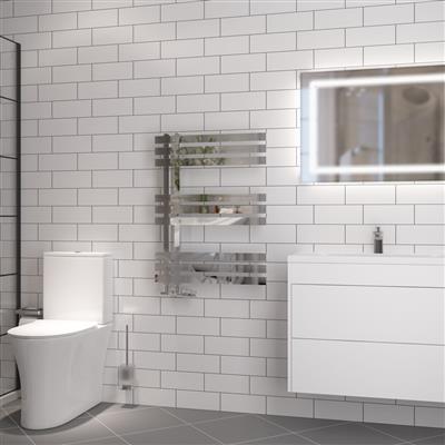Hurley Chrome Towel Radiator 800 x 500mm