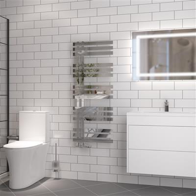 Hurley Chrome Towel Radiator 1200 x 600mm