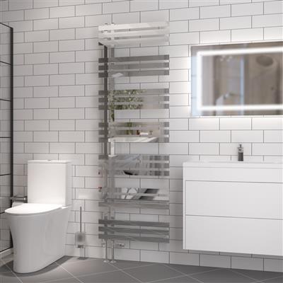 Hurley Chrome Towel Radiator 1800 x 500mm