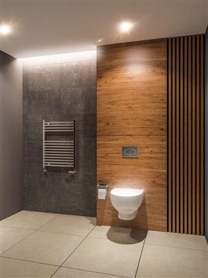 Westward Chrome Straight Multi-Towel Rail 800 x 600mm
