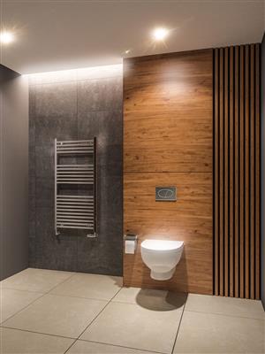 Westward Chrome Straight Multi-Towel Rail 1200 x 400mm