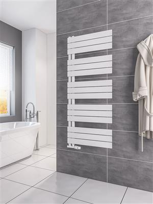Helmsley Matt White Towel Radiator 1400 x 600mm