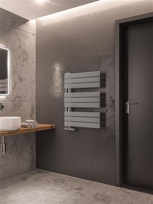 Helmsley Matt Grey Towel Radiator 800 x 500mm
