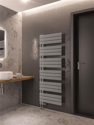 Helmsley Matt Grey Towel Radiator 1640 x 500mm