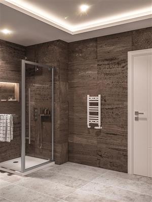 Wingrave Gloss White Straight Towel Radiator 600 x 400mm