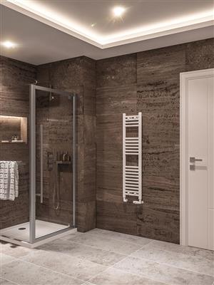 Wingrave Gloss White Straight Towel Radiator 1200 x 300mm